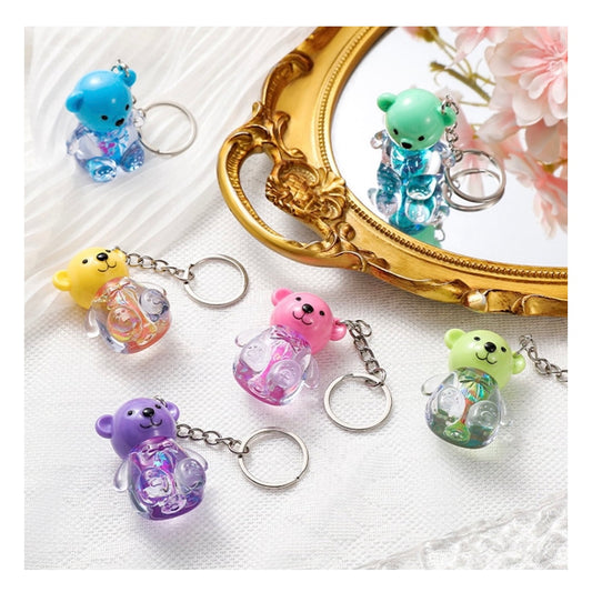 Teddy Lip gloss keychain