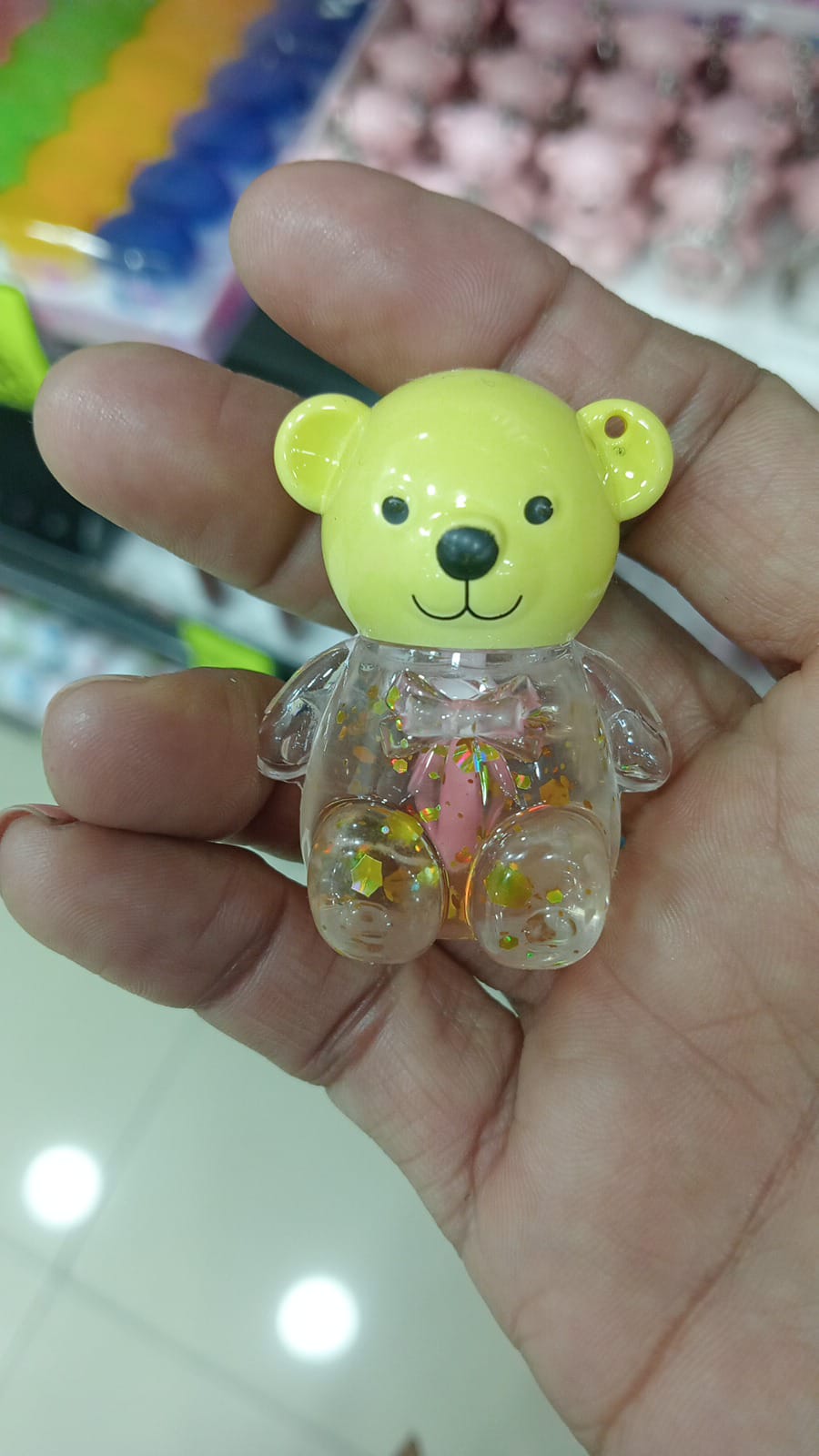 Teddy Lip gloss keychain