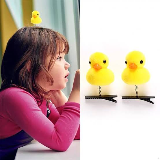 Duck hair clips kawaii