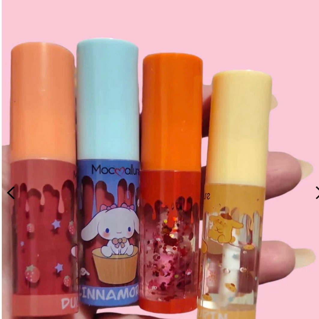 Hello Kitty Sanrio friends lip glosses (4 PCs)