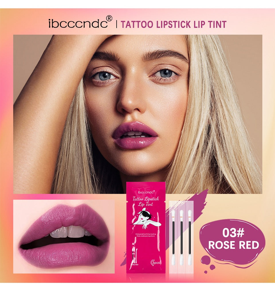 Lip tint Cotton Swab (Lip glaze) waterproof and long lasting color