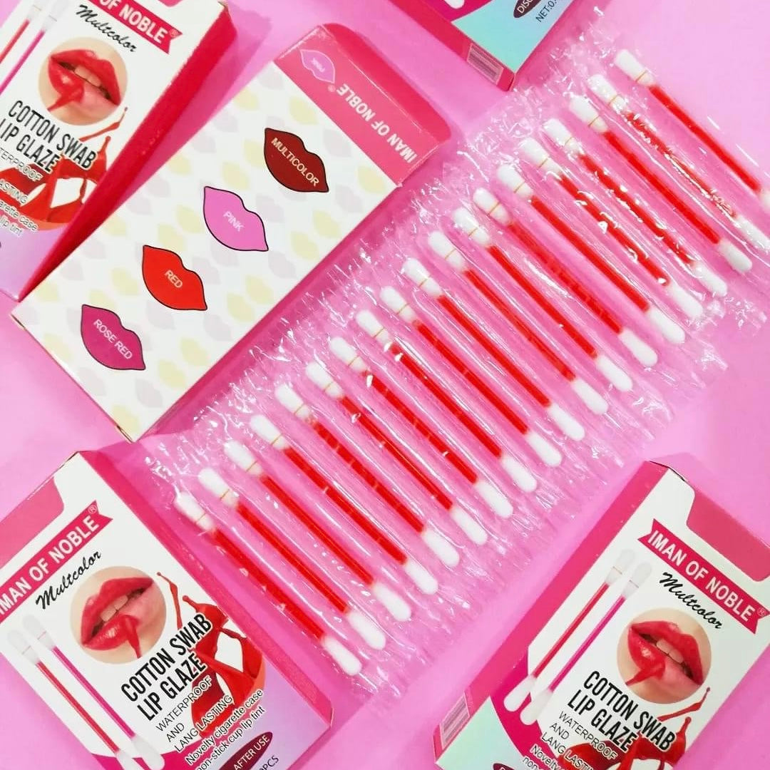 Lip tint Cotton Swab (Lip glaze) waterproof and long lasting color