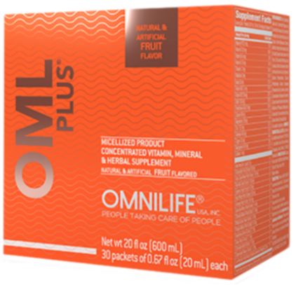 OML Plus Vitamin Mineral Herbal Supplement (Box with 30 sachets) 600ml