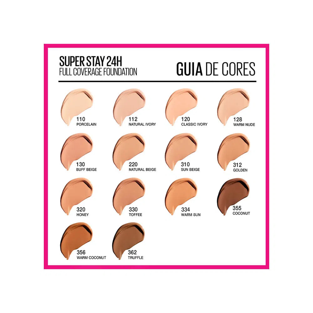 Maybelline SUPERSTAY foundation full coverage up to 24H