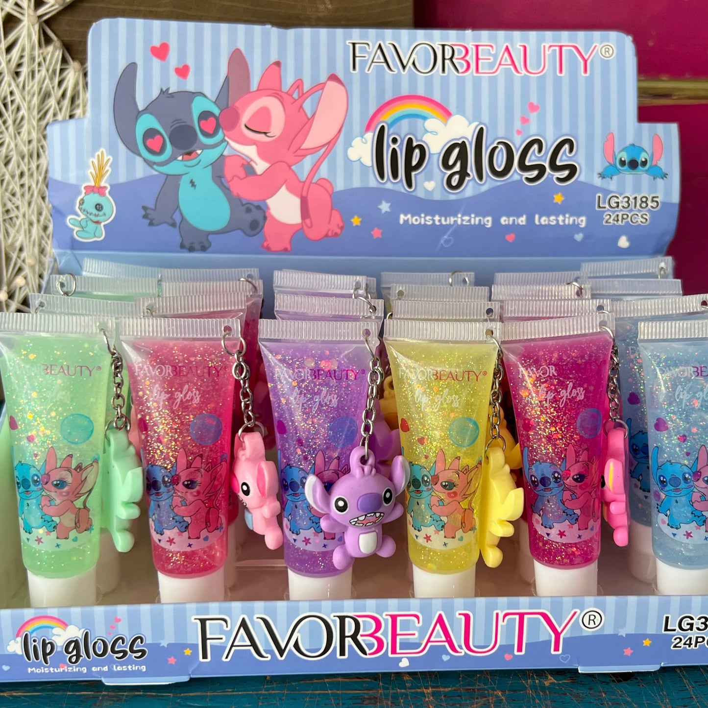 Stitch glitter Lip gloss