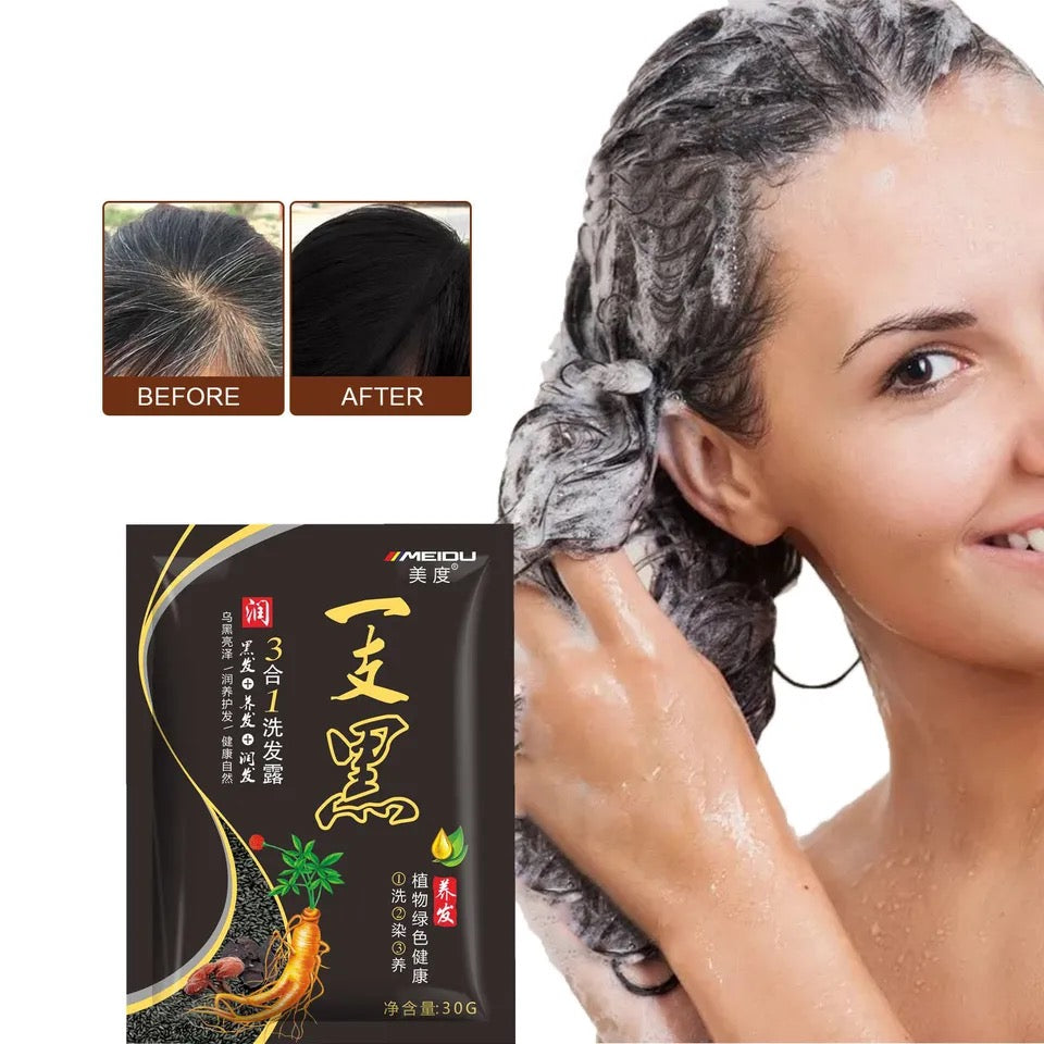 Hair dye color treatment 3 in 1 ( Shampoo, Color and Mask)