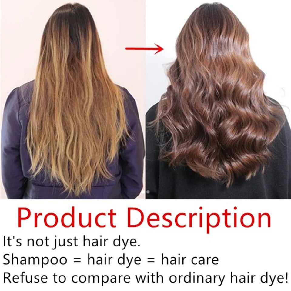 Hair dye color treatment 3 in 1 ( Shampoo, Color and Mask)