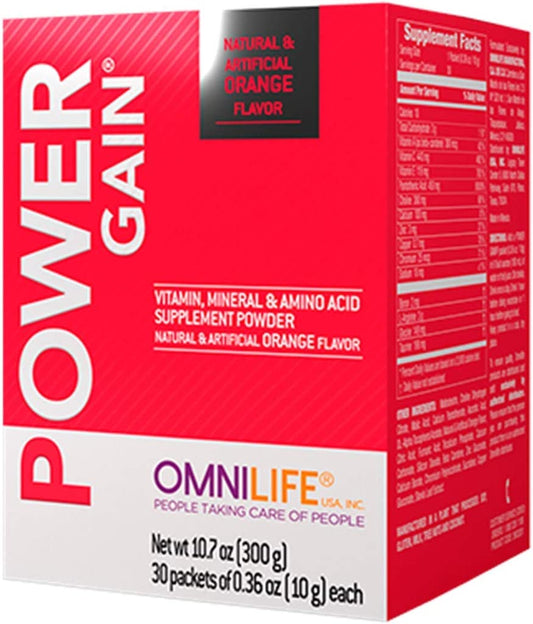 Omnilife Power Gain, Box with 30 Sachets 300 Grams.